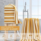 4 Piece Bath Towel Set Oversized Bath Sheet 35"x70" Bathroom Towel Extra Large - Image 2