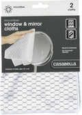 Casabella Lint-Free Microfiber Glass and Mirror Cleaning Cloths by Casabella