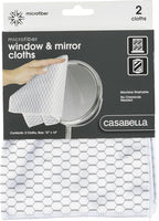 Casabella Lint-Free Microfiber Glass and Mirror Cleaning Cloths by Casabella