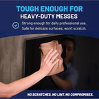 MW Pro Microfiber Cleaning Cloth | Tan | 12 Pack | 16” x 16” | All Purpose - Image 6