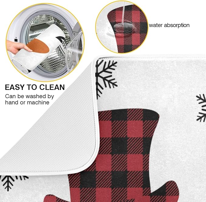 Super Absorbent Dish Drying Mat, Microfiber Fast-Drying Dish Mat, Kitchen Dish - Image 2
