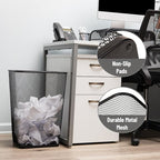 Mind Reader 10 Gallon Executive Waste Paper Bins, Solid Bottom, Non Slip Pads - Image 4