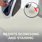 HOME GENIE Ironing Board Cover, Extra Thick Padding, Scorch Resistant Silicone - Image 3