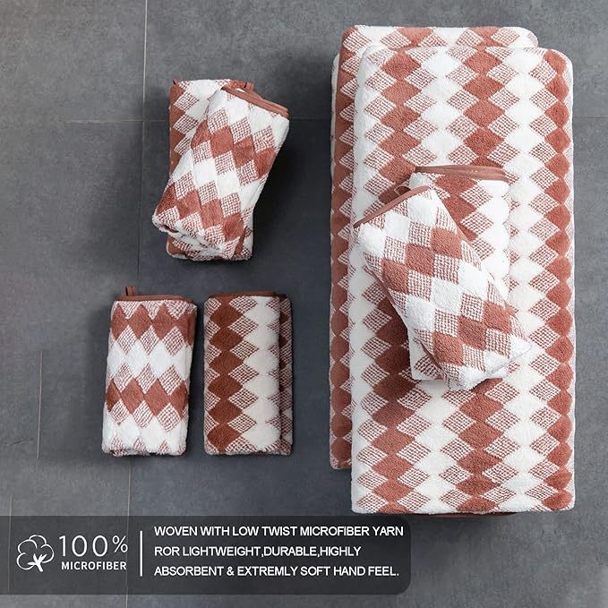 Bath Towel Set 4 Pack-35x70 Towel, Extra Large Bath Sheet Ultra Soft Bathroom - Image 6