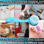 Soft Nail Dust Cleaning Brush 5Pcs Handle Grip Fingernail Brush Nail Dust Brush - Image 5