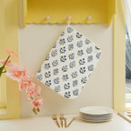 Blue Sage Green Block Print Dish Drying Mats 18x24 Inch Blue Sage Green Vintage - Image 4