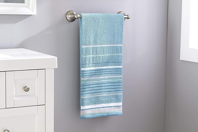 SKL Home Seabrook Stripe 100% Cotton Premium Bath Towel, 550 GSM, Soft & - Image 3