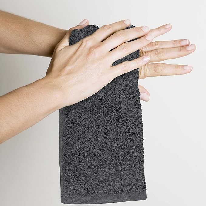 Utopia Towels Cotton Washcloths Set, 100% Ring Spun Cotton, Premium Flannel - Image 3