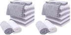 MOONQUEEN Microfiber Facial Cloths Fast Drying Washcloth 24 Pack by MOONQUEEN