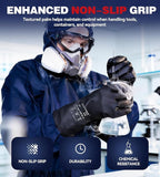 Heavy Duty Rubber Safety Work Gloves, Chemical Resistant Latex Gloves - Image 4