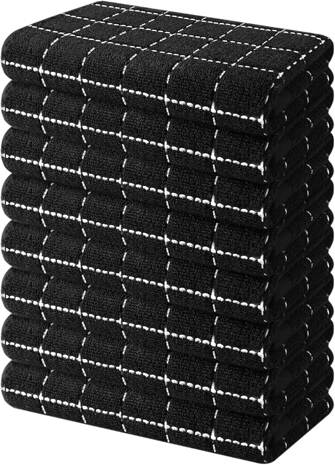 Mordimy 100% Cotton Terry Cloth Kitchen Towels, Super Soft and Absorbent Dish by Mordimy