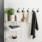 khtumeware Wall Hooks, 5 Pack Coat Hooks Hardware Towel Hooks - Image 4