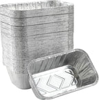 1Lb mini Loaf Pans Heavy Duty Disposable Aluminum Foil Bread Tins Standard Size by Waytiffer