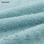 SEMAXE 6-Pack Blue Hand Towels - Image 3