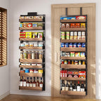8-Tier Over The Door Pantry Organizer, Heavy-Duty Metal Wall Mount or Hanging by DAOTENGQL