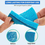 HOMERHYME Non-Scratch Cellulose Scrub Sponges 24 Pack, Kitchen Sponge - Image 3