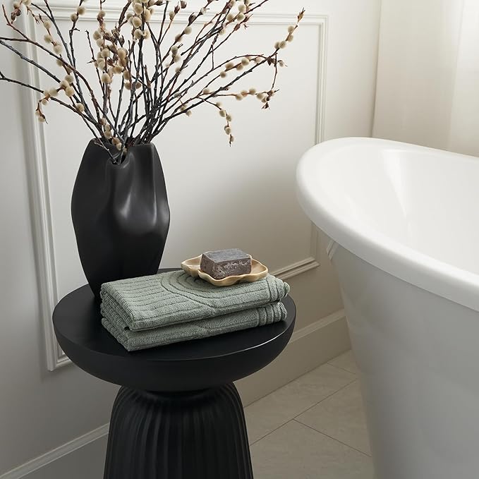KIBAGA Decorative Hand Towels for Your Bathroom Or Kitchen – Luxurious Set of 2 - Image 7