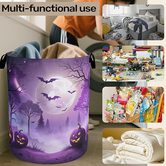 Pumpkin Party Foldable Laundry Hamper - Image 6