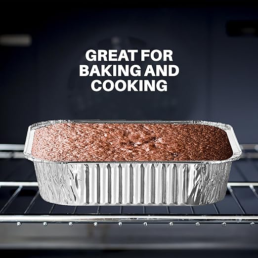 MontoPack 8” Disposable Aluminum Foil Square Baking Pans | 8 x 8 Cake Pan Tin - Image 5