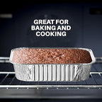 MontoPack 8” Disposable Aluminum Foil Square Baking Pans | 8 x 8 Cake Pan Tin - Image 5