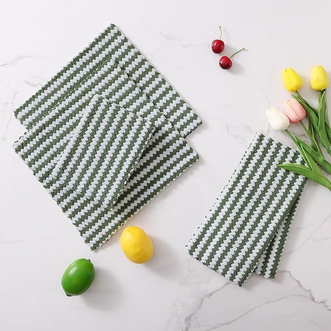 Homaxy 12 Pack Kitchen Dish Cloths, Ultra Soft and Absorbent Dish Towels - Image 8