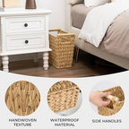 GRANNY SAYS Bathroom Wastebasket, Wicker Trash Can - Image 3