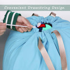 Cotton Canvas Laundry Bag with Handles & Drawstring Straps, Heavy Duty Extra - Image 4