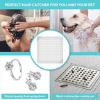 25 Pack Disposable Shower Drain Hair Catcher Mesh Stickers - Image 3
