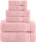 Elegant Comfort Luxury 6-Piece Towel Set, Premium Soft 100% Turkish Cotton by ELEGANTCOMFORT