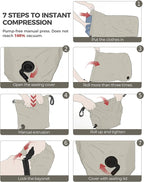 Travel Laundry Bag, Pump Free Vacuum Storage Bag Reusable Compression Dirty - Image 4