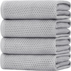 Homaxy 100% Cotton Waffle Weave Kitchen Dish Towels, Ultra Soft Absorbent Quick by Homaxy