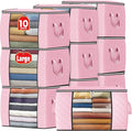 Fab totes 24 Gallons Clothes Storage, Foldable Thick Fabric Blanket Storage Bags by Fabtotes