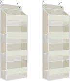 2 Pack Over The Door Organizer, Hanging Storage Organizer by SpaceHacks