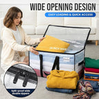 TAILI Extra Large Moving Bags, 4 Pack Clear Heavy Duty Totes - Image 4