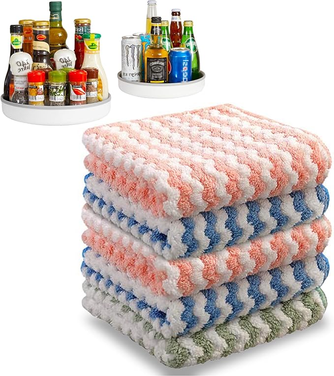 JOYMOOP Microfiber Cleaning Cloth, Absorbent Streak Free Lint Cleaning Cloths by JOYMOOP