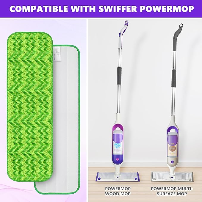 6 Pack Reusable Mop Pads Compatible - Image 3