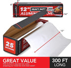 Stock Your Home Heavy Duty Aluminum Foil Roll, 300 FT x 12 Inches Wide Aluminum - Image 5