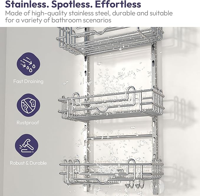 SWTYMIKI Shower Caddy Hanging Organizer - Image 6
