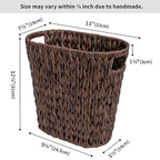 GRANNY SAYS Wicker Waste Basket, Waterproof Bathroom Trash Can, Bedroom Can - Image 2