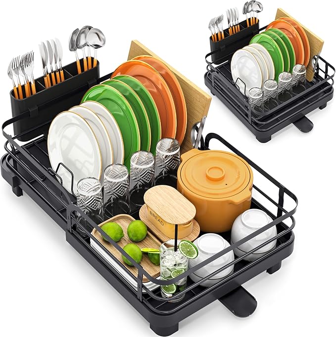 TOOLF Expandable Dish Rack, Dish Drying Rack by TOOLF