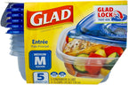 Glad GladWare Entrée Food Storage Containers, Medium Square - Image 2
