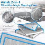 Airlab Glass Polishing Cloth Streak Free Miracle Microfiber Cleaning Cloth Lint - Image 4