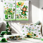 Breling Set of 6 St. Patrick's Day Kitchen Towels Shamrock Green Dish Towel - Image 3