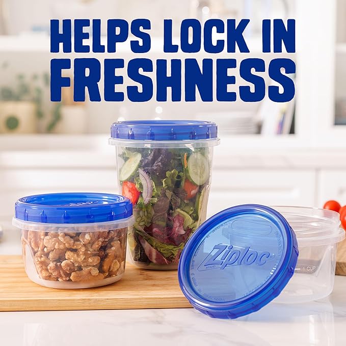 Ziploc Twist 'n Loc Food Storage Meal Prep Containers Variety Pack - Image 5