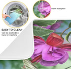 Spring Hummingbird Printed Dish Drying Mat - Image 4