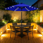 ABCCANOPY Durable Solar Led Patio Umbrellas with 24LED Lights 7.5FT (Royal Blue) - Image 9