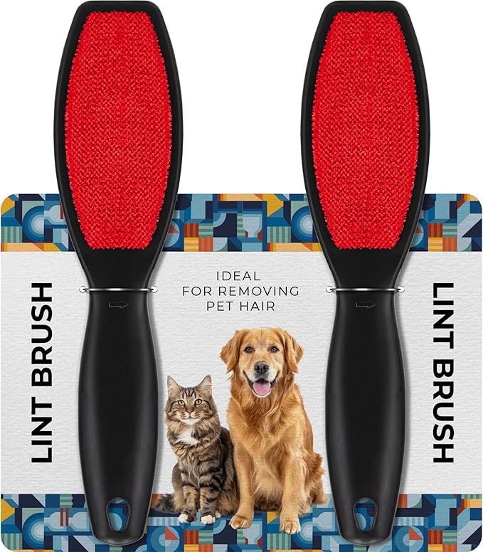 DecorRack Double-Sided Lint Brushes, Pet Hair Remover Brush by DecorRack