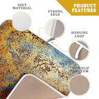 Brown Rust Colorful Metal Rusty Steel Iron Dish Drying Pad 16 x 18 Inch - Image 4