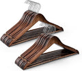 HOUSE DAY Bulk Wooden Hangers 200 Pack, Heavy Duty Wood Coat Hangers by HOUSEDAY