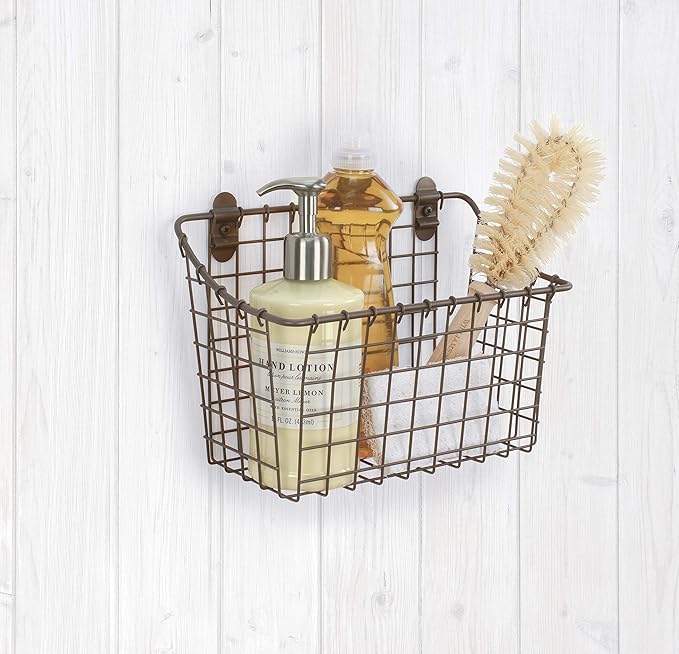 Spectrum Diversified Vintage Wall Mount Storage Basket - Image 3
